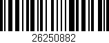 Código de barras (EAN, GTIN, SKU, ISBN): '26250882'