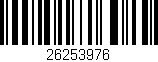 Código de barras (EAN, GTIN, SKU, ISBN): '26253976'