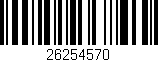 Código de barras (EAN, GTIN, SKU, ISBN): '26254570'