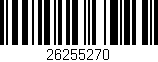 Código de barras (EAN, GTIN, SKU, ISBN): '26255270'