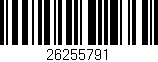 Código de barras (EAN, GTIN, SKU, ISBN): '26255791'
