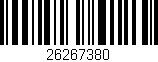 Código de barras (EAN, GTIN, SKU, ISBN): '26267380'