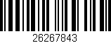 Código de barras (EAN, GTIN, SKU, ISBN): '26267843'