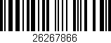 Código de barras (EAN, GTIN, SKU, ISBN): '26267866'