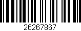Código de barras (EAN, GTIN, SKU, ISBN): '26267867'