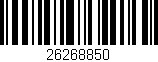 Código de barras (EAN, GTIN, SKU, ISBN): '26268850'