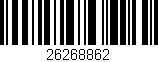 Código de barras (EAN, GTIN, SKU, ISBN): '26268862'