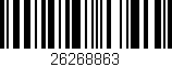 Código de barras (EAN, GTIN, SKU, ISBN): '26268863'