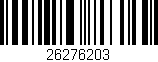 Código de barras (EAN, GTIN, SKU, ISBN): '26276203'