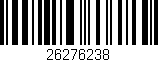 Código de barras (EAN, GTIN, SKU, ISBN): '26276238'