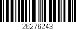 Código de barras (EAN, GTIN, SKU, ISBN): '26276243'