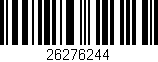 Código de barras (EAN, GTIN, SKU, ISBN): '26276244'