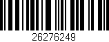 Código de barras (EAN, GTIN, SKU, ISBN): '26276249'
