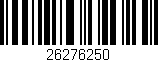 Código de barras (EAN, GTIN, SKU, ISBN): '26276250'