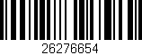 Código de barras (EAN, GTIN, SKU, ISBN): '26276654'