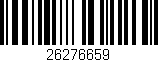 Código de barras (EAN, GTIN, SKU, ISBN): '26276659'