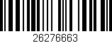 Código de barras (EAN, GTIN, SKU, ISBN): '26276663'