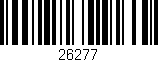 Código de barras (EAN, GTIN, SKU, ISBN): '26277'