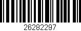 Código de barras (EAN, GTIN, SKU, ISBN): '26282297'