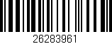 Código de barras (EAN, GTIN, SKU, ISBN): '26283961'