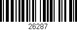 Código de barras (EAN, GTIN, SKU, ISBN): '26287'