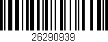 Código de barras (EAN, GTIN, SKU, ISBN): '26290939'