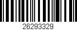 Código de barras (EAN, GTIN, SKU, ISBN): '26293329'