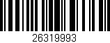 Código de barras (EAN, GTIN, SKU, ISBN): '26319993'