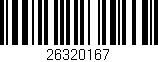 Código de barras (EAN, GTIN, SKU, ISBN): '26320167'
