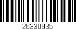 Código de barras (EAN, GTIN, SKU, ISBN): '26330935'