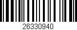 Código de barras (EAN, GTIN, SKU, ISBN): '26330940'