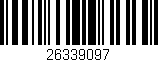 Código de barras (EAN, GTIN, SKU, ISBN): '26339097'