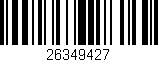Código de barras (EAN, GTIN, SKU, ISBN): '26349427'