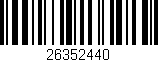 Código de barras (EAN, GTIN, SKU, ISBN): '26352440'