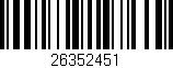 Código de barras (EAN, GTIN, SKU, ISBN): '26352451'