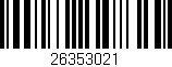 Código de barras (EAN, GTIN, SKU, ISBN): '26353021'