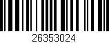 Código de barras (EAN, GTIN, SKU, ISBN): '26353024'