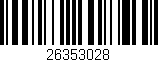 Código de barras (EAN, GTIN, SKU, ISBN): '26353028'