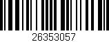 Código de barras (EAN, GTIN, SKU, ISBN): '26353057'