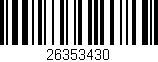 Código de barras (EAN, GTIN, SKU, ISBN): '26353430'