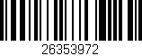 Código de barras (EAN, GTIN, SKU, ISBN): '26353972'
