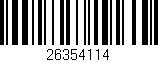 Código de barras (EAN, GTIN, SKU, ISBN): '26354114'