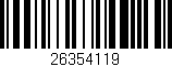 Código de barras (EAN, GTIN, SKU, ISBN): '26354119'