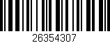 Código de barras (EAN, GTIN, SKU, ISBN): '26354307'
