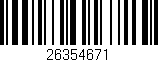 Código de barras (EAN, GTIN, SKU, ISBN): '26354671'