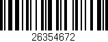 Código de barras (EAN, GTIN, SKU, ISBN): '26354672'