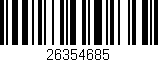 Código de barras (EAN, GTIN, SKU, ISBN): '26354685'