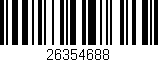 Código de barras (EAN, GTIN, SKU, ISBN): '26354688'