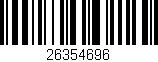 Código de barras (EAN, GTIN, SKU, ISBN): '26354696'