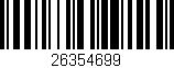 Código de barras (EAN, GTIN, SKU, ISBN): '26354699'